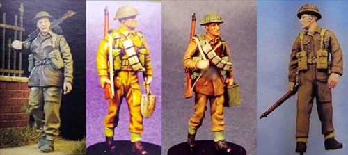 1/35 British WWII Soldier Resin Model Kit Unbemalte und unmontierte Resin Modellteile (4 Personen) //4D5w-1 von Ahowse