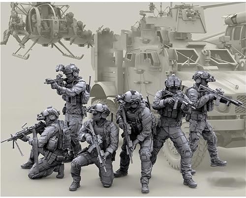 1/35 Irakischer U.S. Commando Soldier Resin Modellbausatz Unbemalte und unmontierte Resin Modellteile (6 Mann) // F7i5q-3 von Ahowse