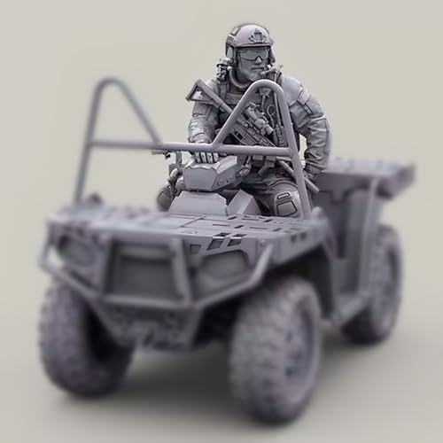 1/35 U.S. Commando Driver Soldier Resin Model Kit Unbemalte und unmontierte Figur Resin Model Kit (No Beach Cart) // J6Y7T1 von Ahowse