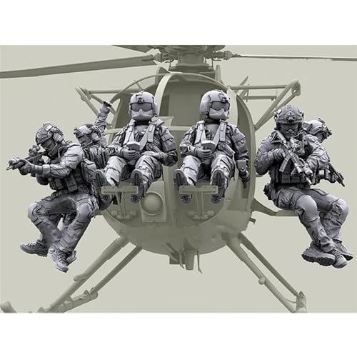 1/35 U.S. Helicopter Commando Soldier Resin Modellbausatz Unbemalte und unmontierte Resinteile (6 Mann, kein Flugzeug) // F7i5q-6 von Ahowse