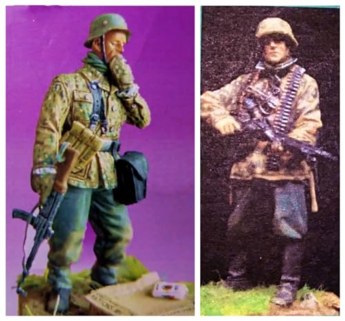 1/35 WWII Deutscher Soldat Resin Modellbausatz Unbemalt und unmontiert Resin Modellteile (2 Personen)//9P7q-1 von Ahowse