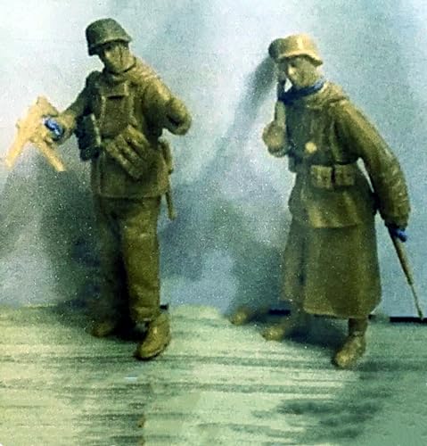 1/35 WWII Deutscher Soldat Resin Modellbausatz Unbemalt und unmontiert Resin Modellteile (2 Personen)//9P7q-5 von Ahowse