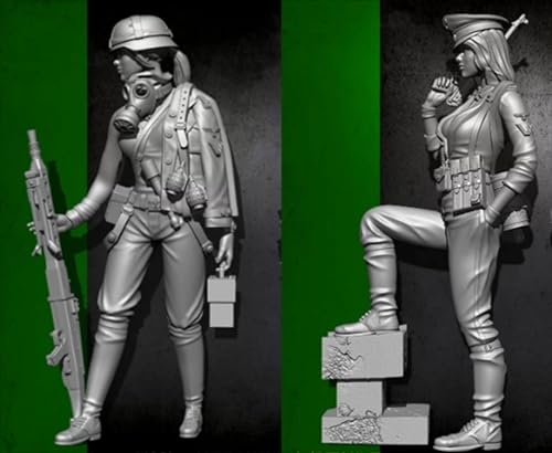 1/35 WWII Female Soldier Resin Model Kit Unbemalte und unmontierte Resin Modellteile (2 Personen) // 8R5C-11 von Ahowse