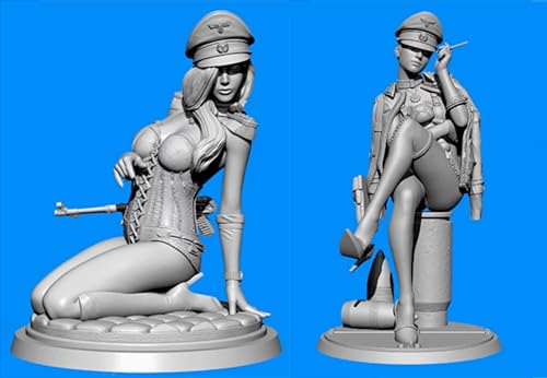 1/35 WWII Female Soldier Resin Model Kit Unbemalte und unmontierte Resin Modellteile (2 Personen) // 8R5C-2 von Ahowse