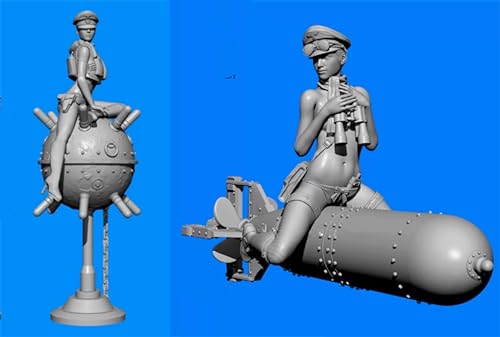 1/35 WWII Female Soldier Resin Model Kit Unbemalte und unmontierte Resin Modellteile (2 Personen) // 8R5C-3 von Ahowse