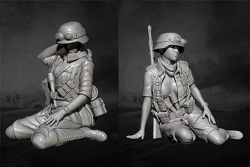 1/35 WWII Female Soldier Resin Model Kit Unbemalte und unmontierte Resin Modellteile (2 Personen) // 8R5C-6 von Ahowse