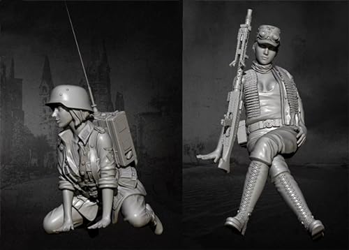 1/35 WWII Female Soldier Resin Model Kit Unbemalte und unmontierte Resin Modellteile (2 Personen) // 8R5C-7 von Ahowse