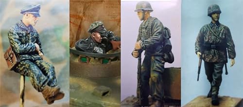 1/35 WWII German Soldier Resin Model Kit Unbemalte und unmontierte Resin Modellteile (4 Personen) //8D5w-13 von Ahowse