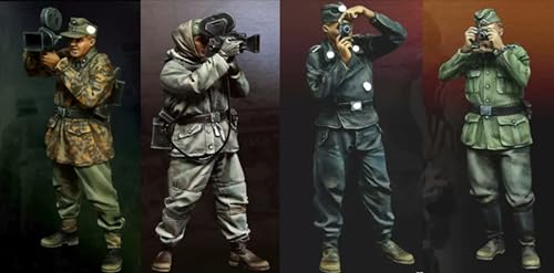 1/35 WWII German Soldier Resin Model Kit Unbemalte und unmontierte Resin Modellteile (4 Personen) //8D5w-31 von Ahowse