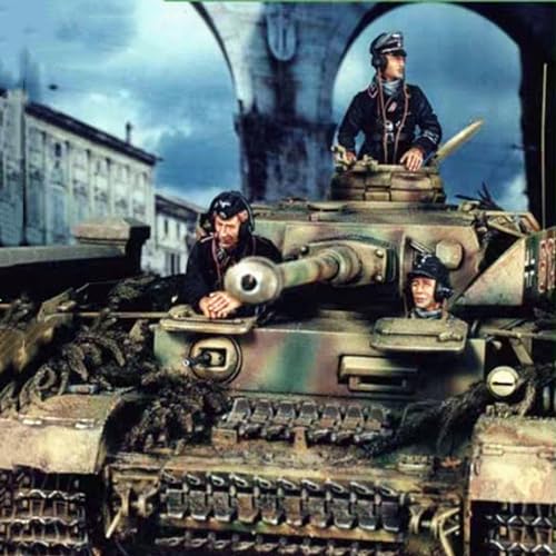 1/35 WWII German Tank Soldier Resin Model Kit Unbemalte und unmontierte Resin Modellteile (3 Männer, Keine Panzer) //9X3z-3 von Ahowse