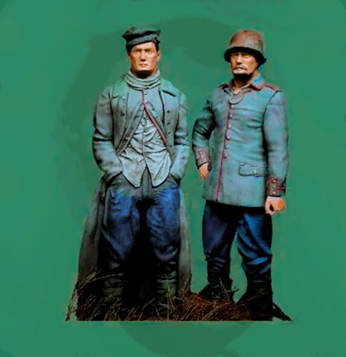 1/35 WWII Soldier Resin Model Kit Unpainted and Unassembled Soldier Resin Model Kit (2 Men)//X9u3S1l von Ahowse