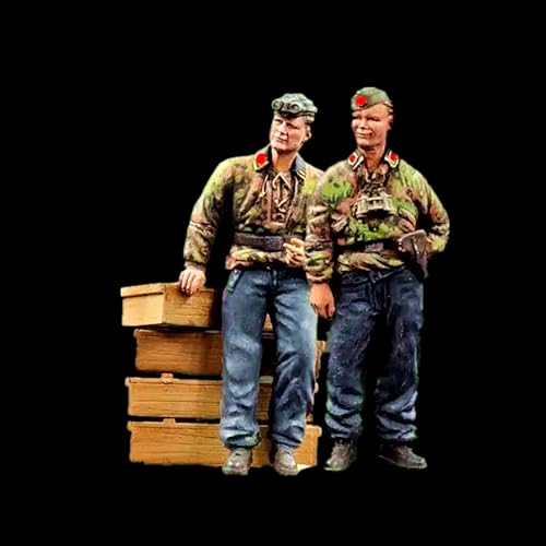1/35 WWII Soldier Resin Model Kit Unpainted and Unassembled Soldier Resin Model Kit (2 Men)//X9u3S2l von Ahowse