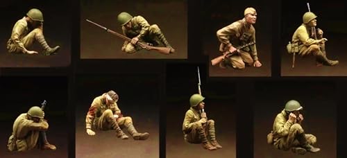1/35 WWII Soviet Soldier Resin Model Kit Unbemalte und unmontierte Resin Modellteile (6 Personen)//7R0w-3 von Ahowse