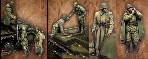 1/35 WWII Sowjetische Soldaten Resin Modellbausatz Unbemalt und unmontiert Resin Modellteile (6 Personen) // 7R3w-7 von Ahowse