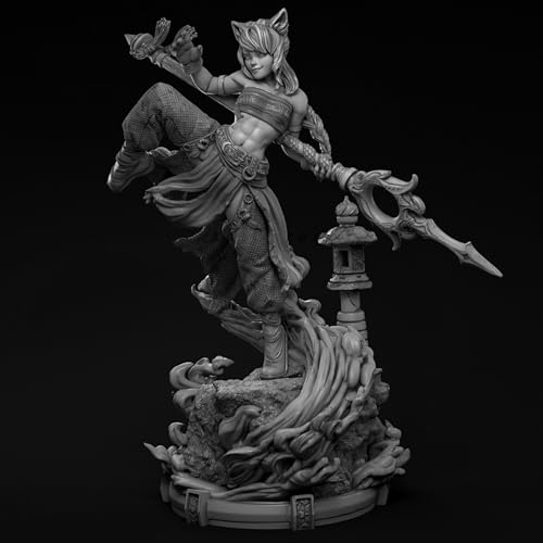 50mm Ancient Fantasy Weibliche Kriegerin Resin Modellbausatz unbemalt und unmontiert (jx0o-1) von Ahowse