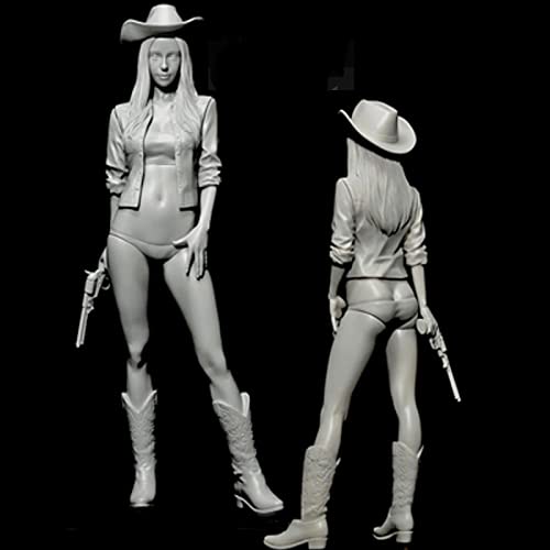Ahowse 1/12 Resin Figure Western Female Sharpshooter Resin Diecast Model Miniature Kit (Unbemalt & Unmontiert) // Yc2-52 von Ahowse