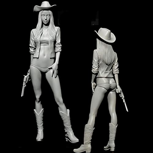 Ahowse 1/12 Resin Figure Western Female Sharpshooter Resin Diecast Model Miniature Kit (Unbemalt & Unmontiert) // Yc2-52 von Ahowse
