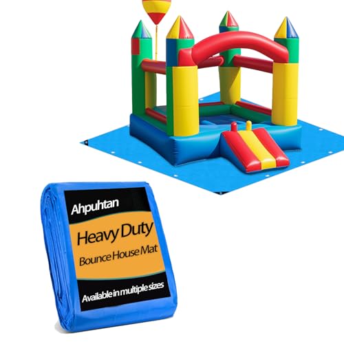 450 x 440 cm Hüpfhausmatte für aufblasbaren Bouncer, aufblasbare Wasserrutsche, Bounce House Pad für Outdoor-Hüpfburg, Untersprunghaus-Bodenunterlage (nur Matte, Hüpfhaus nicht im Lieferumfang von Ahpuhtan