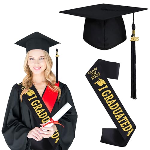 Ahuananhu Bachelor Hut Unisex, Unisex Doktorhut Graduation Cap, Verstellbarer Bachelor Abschluss Hut in Schwarz für Studium, Universität, Hochschule und Abiturfeiern (B) von Ahuananhu