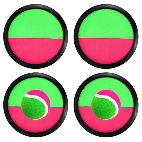 Ahuananhu Klettballspiel, 4 Wasserfeste Fangscheiben 2 Klettbälle, Wurf und Fangspiel für Kinder & Erwachsene im Garten, Am Strand & Outdoor Ab 3 4 5 6 7 8 9 10 Jahren Ahuananhu Klettballspiel, 4 Wasserfeste Fangscheiben 2 Klettbälle, Wurf und Fangspiel für Kinder & Erwachsene im Garten, Am Strand & Outdoor Ab 3 4 5 6 7 8 9 10 Jahren von Ahuananhu