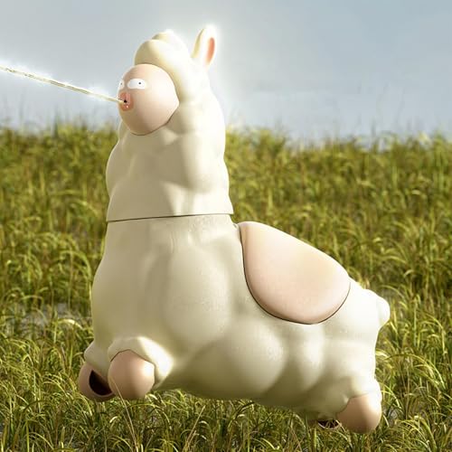 1 Pieces Wassersprühgerät Für Kinder | Alpaca Interactive Water Sprayer | Alpaka -Wasserpistolen | Tragbares Poolspielzeug Für Strandspaß, Hof, Sommer | Mädchen Outdoor -Spiele | 12x10x5,5 cm von Ahuuen