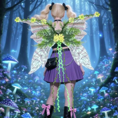 Ahuuen Feenflügel für Mädchen, Feenkostüm Für Damen, Festdekoration für Halloween Karneval Weihnachten Partys Feste Feiertage Ahuuen Feenflügel für Mädchen, Feenkostüm Für Damen, Festdekoration für Halloween Karneval Weihnachten Partys Feste Feiertage von Ahuuen