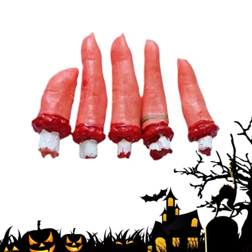Ahuuen Halloween Fake Prothese,Künstliche Abgetrennte Hände Menschliche Halloween Körperteile | Wiederverwendbare Requisiten und Geisterschmuck für Feiern, Innen und Außen, Escape Rooms, Schulen und von Ahuuen