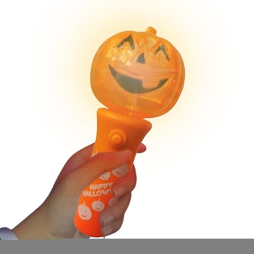 Ahuuen Leuchtender Festival-Stab,Halloween-Leuchtstab - Konzert Kürbis Lichtstab,Kreativer Cheer Light Wand-Karnevals-Lichtstab für eine festliche Atmosphäre von Ahuuen