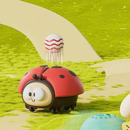 Ahuuen Marienkäfer Luftballon Spielzeug | Marienkäfer Ballgebläse | Ballblasspiel Schwimmball Spielzeuge | Mit 2 Bällen | Für Zuhause, Kindergarten | 9.5×8.5x7cm von Ahuuen