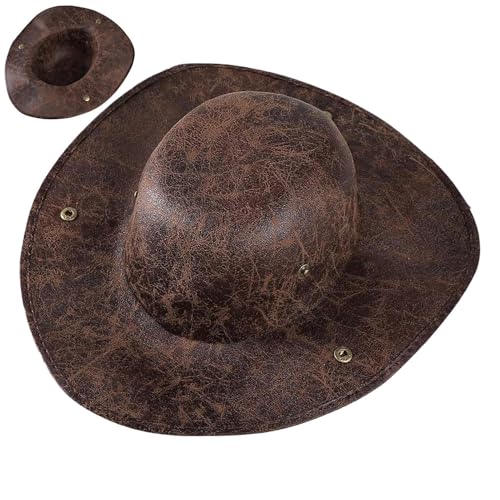 Ahuuen Piratenhut, Leder-Dreihornhut, Kostümzubehör für Cosplay, Maskerade, Schule, Theaterstücke, Festivals, Bühnenshow, Familientreffen, Party, Geburtstag, Halloween Ahuuen Piratenhut, Leder-Dreihornhut, Kostümzubehör für Cosplay, Maskerade, Schule, Theaterstücke, Festivals, Bühnenshow, Familientreffen, Party, Geburtstag, Halloween von Ahuuen