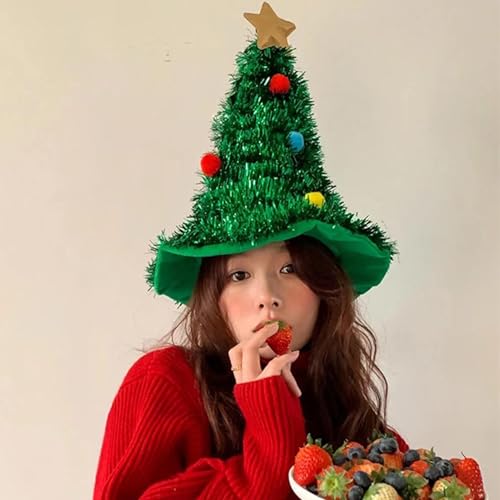 Ahuuen Weihnachtsbaum Hut | Weihnachtsmütze | Tannenbaum Hut | Hut Weihnachtsschmuck | Grüner Filzhut Mit Goldenem Stern Und Girlanden | Weihnachts Mütze Für Weihnachten, Karneval Ahuuen Weihnachtsbaum Hut | Weihnachtsmütze | Tannenbaum Hut | Hut Weihnachtsschmuck | Grüner Filzhut Mit Goldenem Stern Und Girlanden | Weihnachts Mütze Für Weihnachten, Karneval von Ahuuen