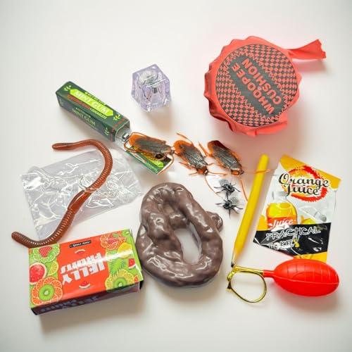 Streich-Sets Für Kinder Und Erwachsene | Streich- Und Scherzspielzeug-Set | Pupskissen Prank Artikel | Fliegen Scherzartikel | Enthalten Whoopee -Kissen, Falsches KOT, Falsche Kakerlaken Streich-Sets Für Kinder Und Erwachsene | Streich- Und Scherzspielzeug-Set | Pupskissen Prank Artikel | Fliegen Scherzartikel | Enthalten Whoopee -Kissen, Falsches KOT, Falsche Kakerlaken von Ahuuen