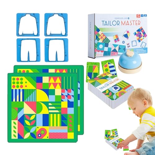 Tailor Master Matching-Spiel | Tailor Master Kinderpuzzle | Farblich Passendes Tischspiel | Denk- Und Konzentrationstraining | Lernspielzeug Für Kinder, Grafisches, Farblich von Ahuuen