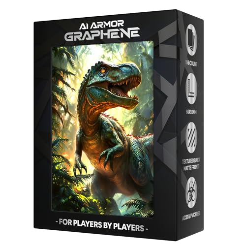 Ai Armor Graphen-Serie (Dinosaurier), 105 Karat, strukturierte, matte TCG/MTG-Kunsthüllen von Ai Armor
