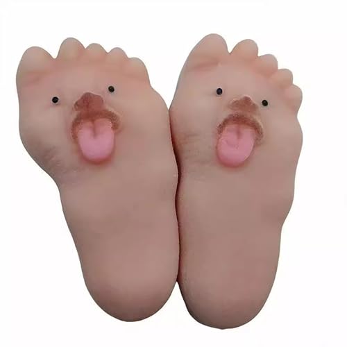 2 Stück Zunge herausstrecken große Füße Stressabbauball, Big Foot Stress Ball - Lustiges Anti-Stress Knetspielzeug , Lustiges Sensory Toy zur Angstbewältigung 2 Stück Zunge herausstrecken große Füße Stressabbauball, Big Foot Stress Ball - Lustiges Anti-Stress Knetspielzeug , Lustiges Sensory Toy zur Angstbewältigung von AiQiMinHao