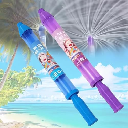 Feuerwerk Wasserpistole, Firework Water Gun, Feuerwerk Wasserpistole Spielzeug für Kinder, Romantische Feuerwerks Wasserpistole, Waters Fun Pool Spielzeug und Baden, Pool, Party (Lila Blau) von AiQiMinHao