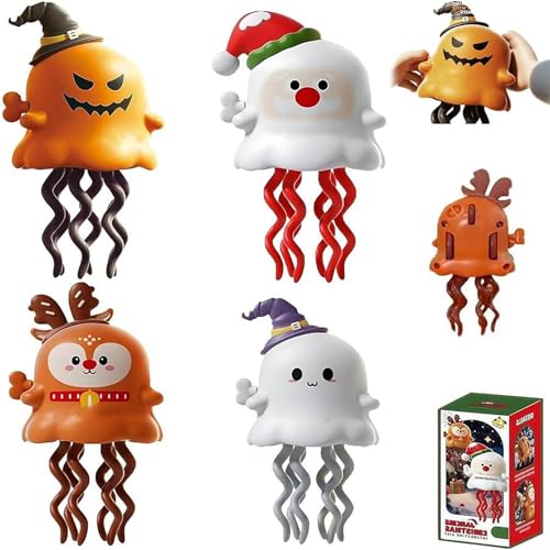 Magical Mini Dancing Ghost for Christmas, Magischer Mini Tanzender Geiste, Halloween Dance and Swinging Clockwork Toy für Jungen und Mädchen als Geburtstags (4 Stück) von AiQiMinHao