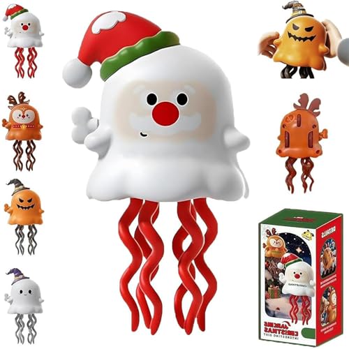 Magical Mini Dancing Ghost for Christmas, Magischer Mini Tanzender Geiste, Halloween Dance and Swinging Clockwork Toy für Jungen und Mädchen als Geburtstags (Christmas) von AiQiMinHao