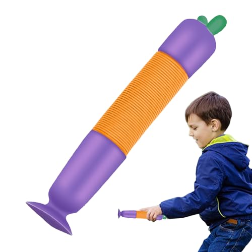 Aibyks 3D-gedrucktes Fidget-Spielzeug - Lustiges Karotten-Fidget-Spielzeug mit Saugnäpfen - Sensorisches Spielzeug zum Stressabbau, einziehbarer Karottenstift, Wurfspielzeug, Rettichspielzeug, von Aibyks