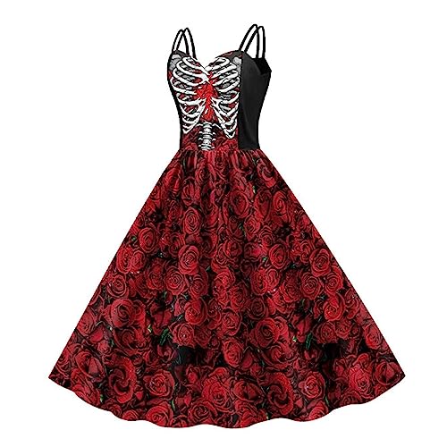 Aibyks Ärmelloses Damenkleid - Gothic Kostüm Party Outfits Kleid Cosplay - Weiches Kostümkleid für Damen und Mädchen. Geschenke für Frauen und Mädchen von Aibyks