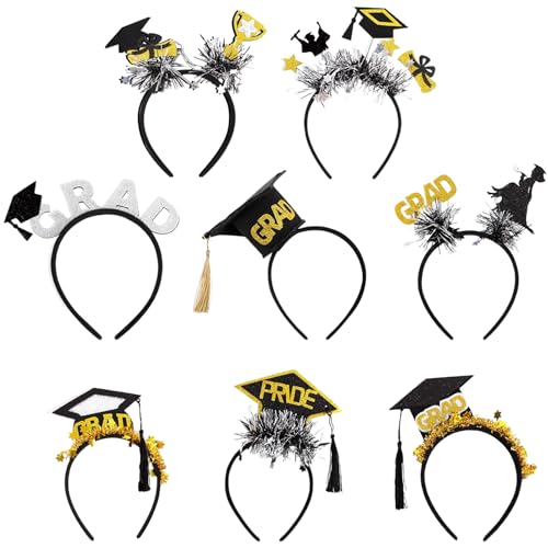 Aibyks Abschluss Haarband,Filz Abschlusszeremonie Dekoration | Accessoires Set Für Abschlussfeier Fotos Bühnenauftritt von Aibyks