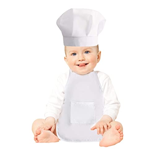 Aibyks Baby-Koch-Kostüm - Set aus Schürze und Kochmütze für Kleinkinder | Baby-Fotografie-Kostü, neugeborene Chef-Uniform-Outfits, Chef-Thema-Baby-Foto-Requisiten von Aibyks