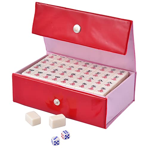 Aibyks Mah-Jongg-Sätze, 144 Melaminfliesen im Miniformat, Komplette Mahjongg-Brettspiele, klassisches Majiang-Spielset für Erwachsene und Jugendliche von Aibyks