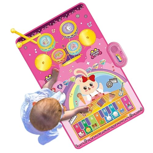 Aibyks Musikmatte, Klaviermatte - Elektronische Touch -Tastaturmatte - Sensorische Decke, interaktive Bildungsaktivitäten für Bildungsentwicklung, Lernspielzeug für Kinder im Alter von 3+ von Aibyks