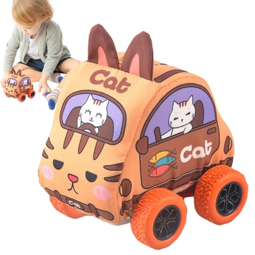 Aibyks Reibungsbetriebene Autos für Kleinkinder, Rückzugsfahrzeuge | Beruhigendes Aktivitätsauto-Spielzeug mit niedlichen Cartoon-Designs | Feines Motorfahrzeugspielzeug für Kinder ab 1 Jahr, von Aibyks