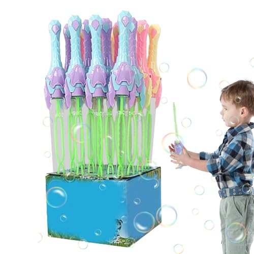 Aibyks Seifenblasenmaschine, Seifenblasenstäbe | 10 Stück Bubble Wand Bubble Stick | Sommer-Blasenspielzeug, ergonomische Hand-Blasenmaschine zum Füllen von Osterkörben von Aibyks