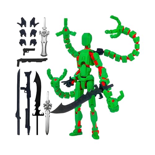 Artikulierte Action Zahlen - 3D Gedruckte Aktionsabbildung Set | Lustiges Artikuliertes Roboter Mehrgelengter Spielzeug | Sammlerbewegbare Montage Roboterspielzeug Für Kinder Erwachsene (Grün) von Aibyks