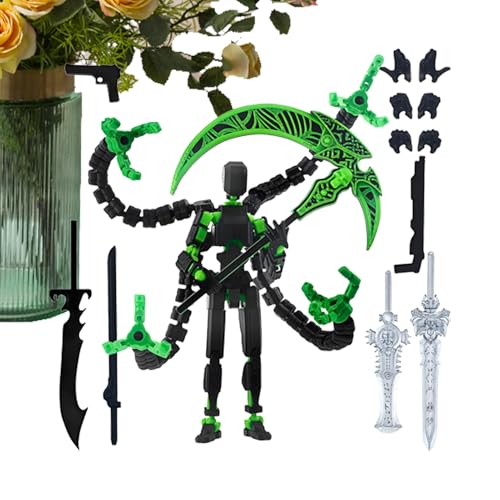 Artikulierte Action Zahlen - 3D Gedruckte Aktionsabbildung Set | Lustiges Artikuliertes Roboter Mehrgelengter Spielzeug | Sammlerbewegbare Montage Roboterspielzeug Für Kinder Erwachsene (Hellgrün) von Aibyks