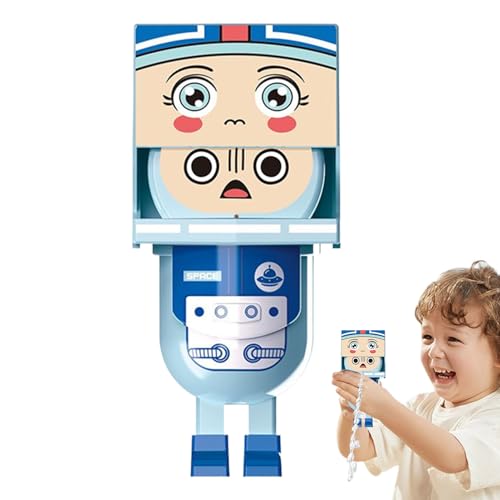Lustiger Wasser Soaker Spielzeug - Square Head Anime Water Squirter Spielzeug | Niedliches Quadratisches Kopfspray Spiel Interactive Fun Streichartefakt | STR-and Außerhalb Partys Spiele (Blau) von Aibyks