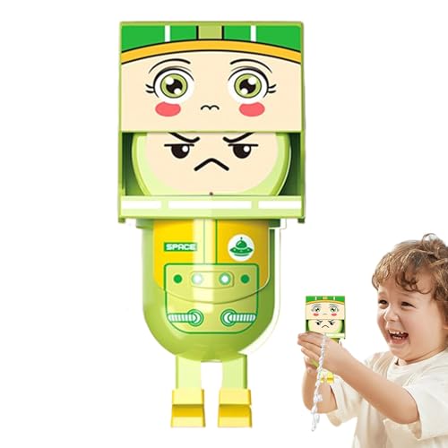 Lustiger Wasser Soaker Spielzeug - Square Head Anime Water Squirter Spielzeug | Niedliches Quadratisches Kopfspray Spiel Interactive Fun Streichartefakt | STR-and Außerhalb Partys Spiele (Grün) von Aibyks